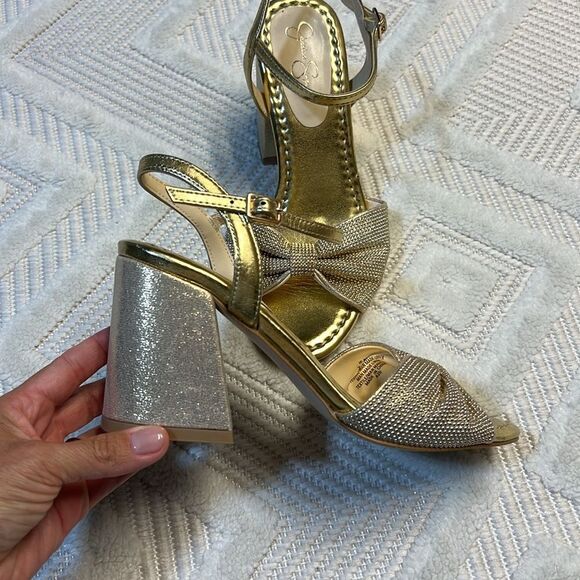 JESSICA SIMPSON - Ohela High Heel in Gold - Picture 3 of 10